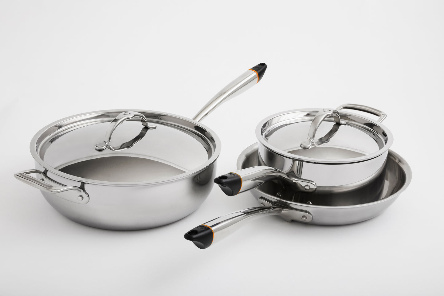 Hestan-SmartChef Collection - Precision Temperature Stainless Steel 5-Piece Cookware Set